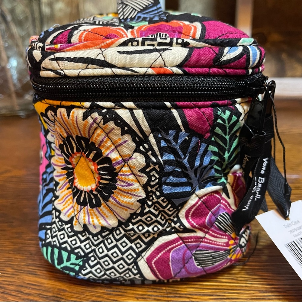 Vera Bradley Kauai Floral Train Case Cosmetic Travel Bag NWT New - Picture 5 of 13
